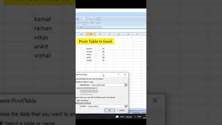 How To Use Pivot Table In Excel।।Excel Me Pivot Table Kaise Use Kre.#excel #exceltutorial #exceltips
