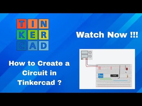 How to Create a Circuit using NAND Gate Ic 7400 in Tinkercad part-1 #tinkercad #circuit #novacoder