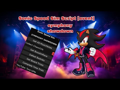 SONIC SPEED SIMULATOR SCRIPT [EVENT] SYMPHONY SHOWDOWN | FREE SKIN