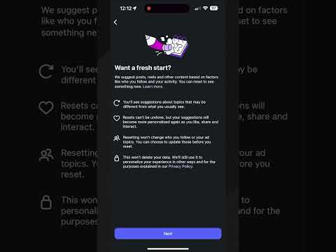 Reset Your Feed in 10 Seconds!