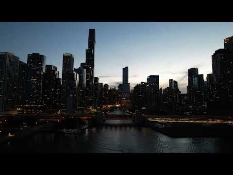 Chicago Riverfront Drone Footage - May 2024