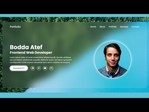 create Personal Portfolio website using only HTML&CSS | Step by Step