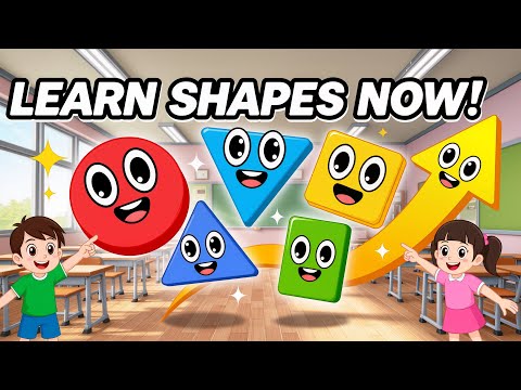 Shapes Song 🔺🔵⭐ | Learn 2D Shapes for Kids | Little Wizard Rhymes