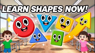 Shapes Song 🔺🔵⭐ | Learn 2D Shapes for Kids | Little Wizard Rhymes