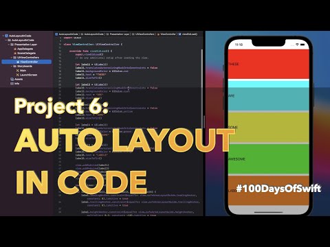 Project 6: AutoLayout In Code | 100 Days Of Swift