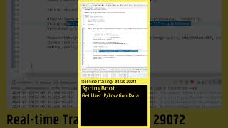 SpringBoot Tutorial (Get User IPLocation Data) Java Spring Boot in Telugu, Backend Development