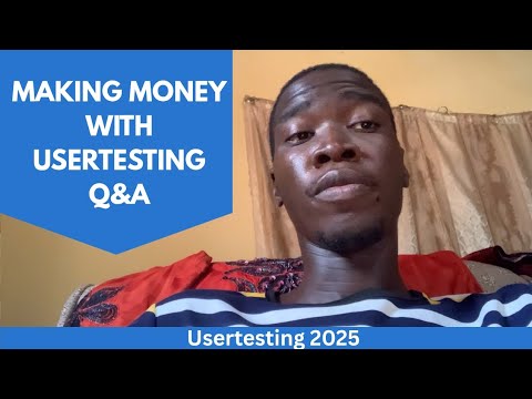 Q&A | How I Made Money on usertesting 