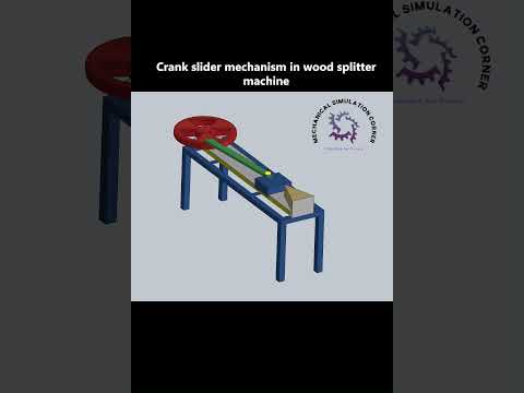 Wood Splitter #solidworks #machine #design #model #mechanic #mechanism #trending #shorts