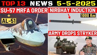 Indian Defence Updates : Su-57 MRFA Order,Nirbhay Mass Induction,Army Drops Stryker,ISRO Dogfight
