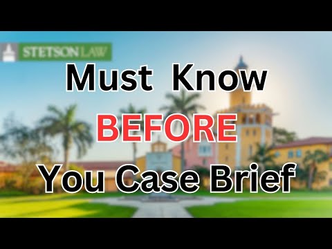 The Key to 1L Law School Case Briefing