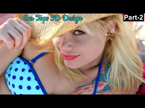 Ear tops design | 3d modeling in maya | part -2