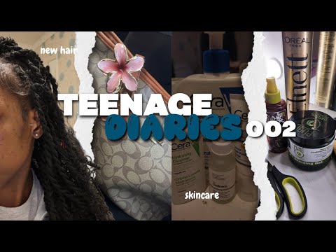🧸TEENAGE DIARIES 🧦002 | hair , nails, skincare, eat …..etc 
