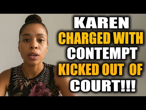 KAREN Melts Down, Charged With CONTEMPT And Kicked Out Of COURT! 5 WILD SOVEREIGN CITIZENS IN COURT!