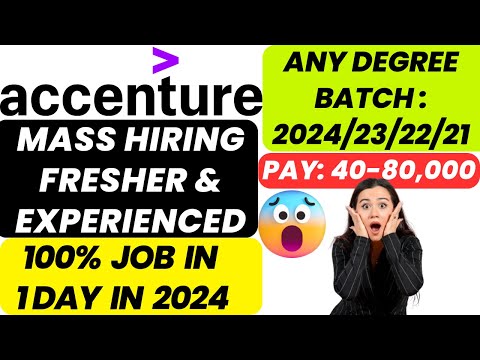 Accenture Hiring | FRESHER'S HIRING | 2023, 2022 | Any Graduates | APPLY NOW