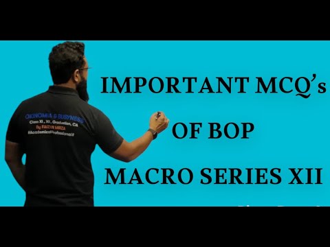 BALANCE OF PAYMENT- Important MCQ