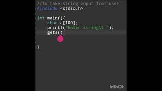 String input in C || C Basics