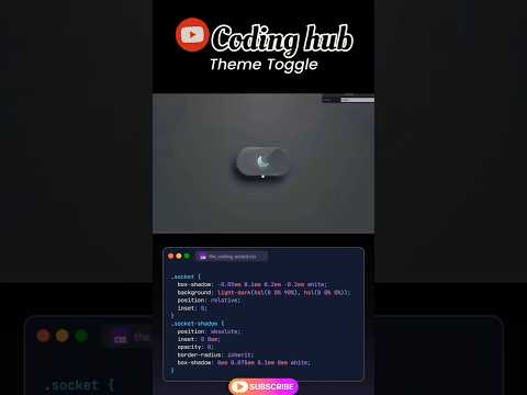 Theme toggle #codinghub #shorts #coding #viral #code