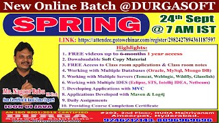 SPRING Online Training @ DURGASOFT