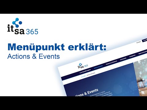 it-sa 365 | Actions & Events - Kurz erklärt