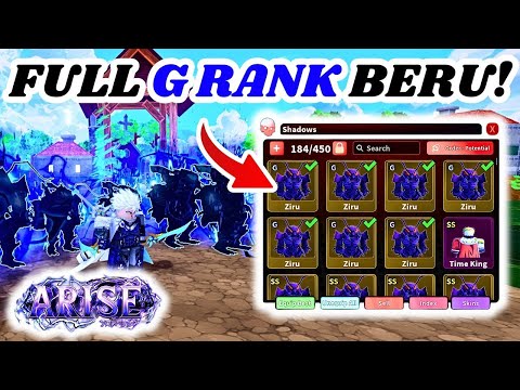 Getting the *STRONGEST UNIT* (G Rank Ziru/Beru) In Arise Crossover!!