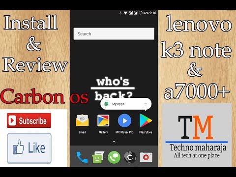 [Install & Review] carbon os for k3 note and a7000+