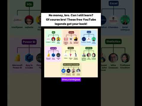 Broke? Learn These Data Skills FREE on YouTube! #computerscience #information