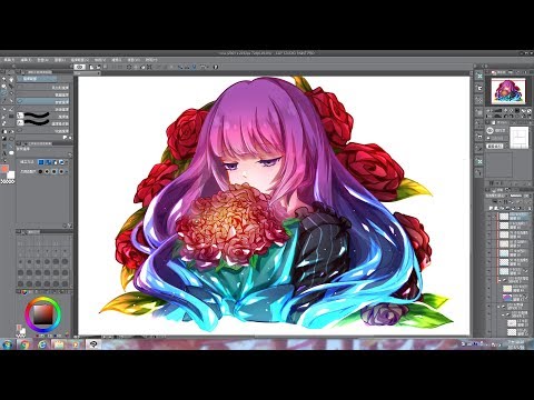 [CLIP STUDIO PAINT]詠晝Ehiru Rose{speedpaint}