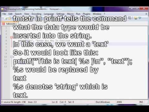 How to do - Beginning to Program in C - Introduction, Hello World, Procedures and Functions