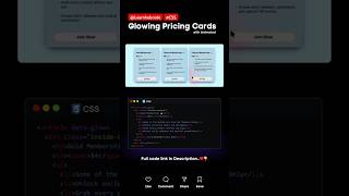 Pricing Card CSS #css #treding #coding #webdesign #css3 #csseffects #viralshorts