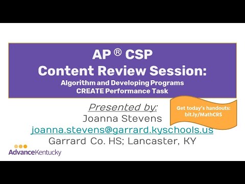 AP CSP Content Review Session #3