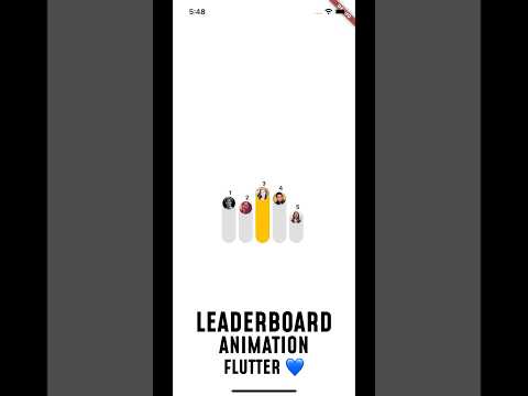 Flutter Leader board Animation💙 #flutter #developer #dart #leaderboard #animation #practice #google