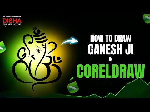 COREL DRAW | Graphic Design | Ganpati Bappa draw | Using  artistic Media Tool in Coreldraw |