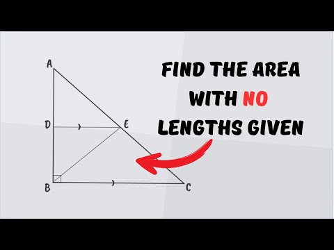 How To Find The Area Without Any Lengths | A* Question