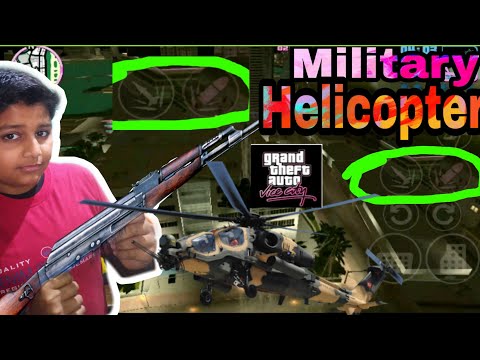 How to take military Helicopter // how to apply gun in helicopter // Guns in GTA vice City
