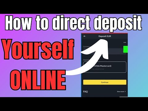 How to direct deposit yourself online