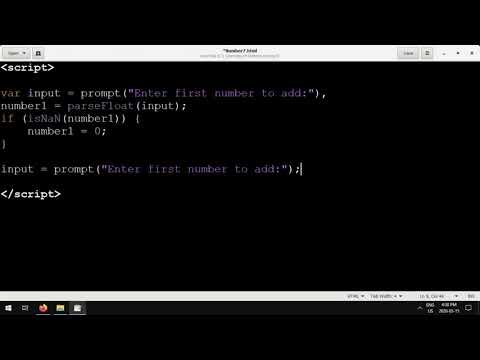 Learning Programming with Javascript #7 - User Input, Simple Calculator