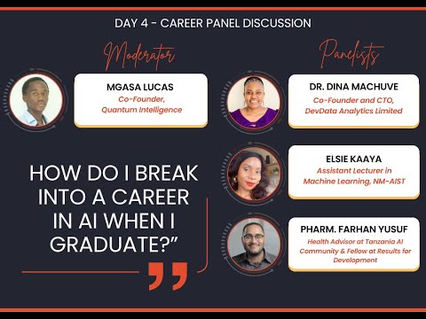 Tanzania IndabaX 2025 Career Panel Discussion
