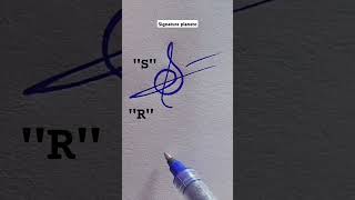 How to style the letters ...SR #calligraphicalphabets #stylish sign