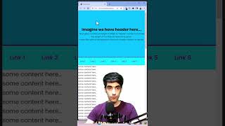 Designing Sticky Navbar With #html and #css