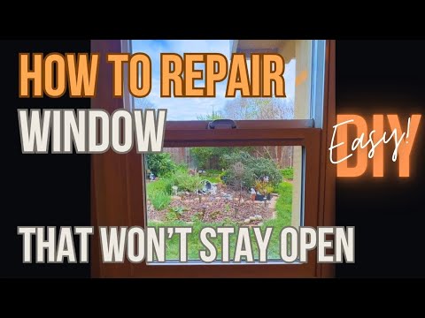 Window Won’t Stay Open By Itself. EASY TO FIX IN MINUTES! No Tools Needed. DIY First-Timer!