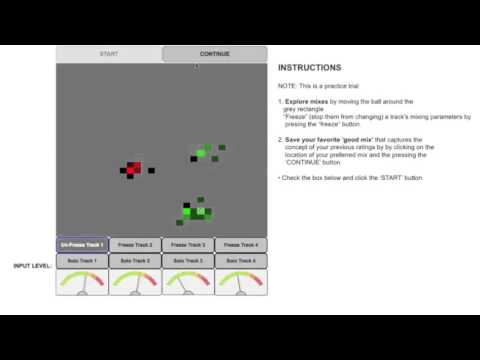 Mixploration  a tool for finding diverse audio mixes