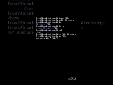 Basic Linux Command for Managing Files | Linux basic commands to Create Copy Delete File #viralvideo