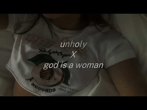 unholy x god is a woman [sped up] - Tiktok edit remix