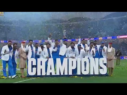Team India roko-Virat Kohli Rohit Sharma #ChampionTrophyWinner#TrophyCeremony