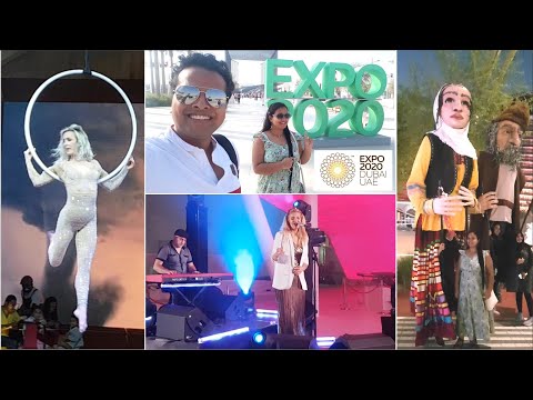 Dubaiexpo2020 day tour #liveConcert #waterfeature artificial waterfalls #Thailand Russia Switzerland