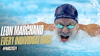 Every Individual Leon Marchand Race at Paris! 🇫🇷 #Paris2024