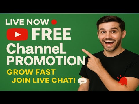 🚀 LIVE | Free YouTube Channel Promotion | Grow Your Channel Fast 🔥 | Join Now!