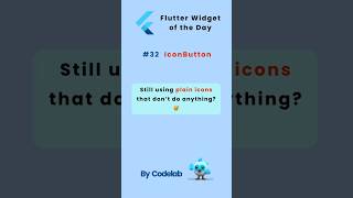 Widgets of the day #32 – IconButton #flutter #programming #fluttertutorial #flutterwidgets #dart