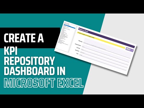 Create an interactive KPI Catalog in Microsoft Excel (no VBA)