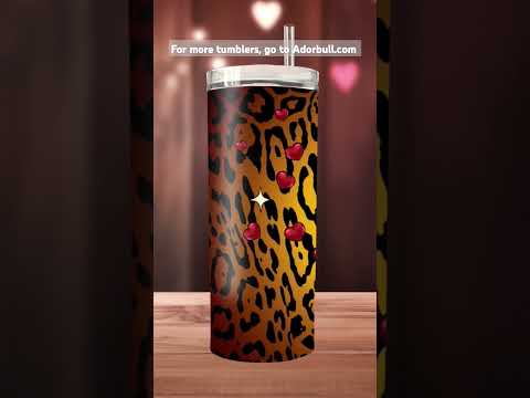 Teddy bear Love 20 oz skinny tumbler at Adorbull.com